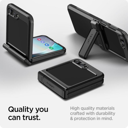 Spigen Tough Armor Pro - Etui pour Samsung Galaxy Z Flip 5 (Noir)