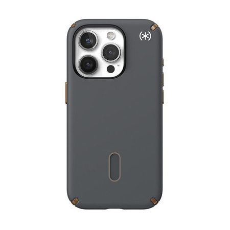 Speck Presidio2 Pro ClickLock & MagSafe - iPhone 15 Pro Tasche (Holzkohle Grau / Cool Bronze)