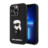 Karl Lagerfeld 3D Rubber NFT Ikonik - Tasche für iPhone 14 Pro (Schwarz)
