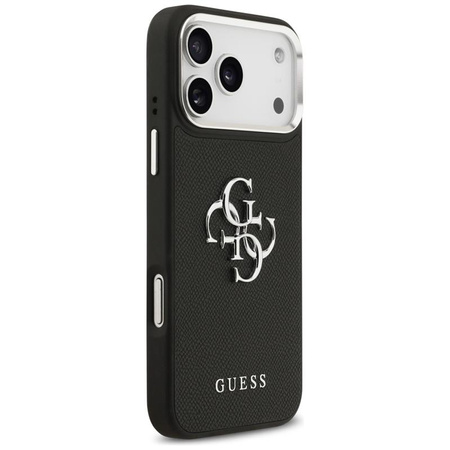 Guess Grained Big 4G Classic Logo - Hülle iPhone 17 Pro Max (schwarz)