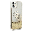 Guess Liquid Glitter 4G Big Logo - iPhone 11 Case (Gold)