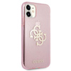 Guess Glitter 4G Big Logo - pouzdro pro iPhone 11 (růžové)