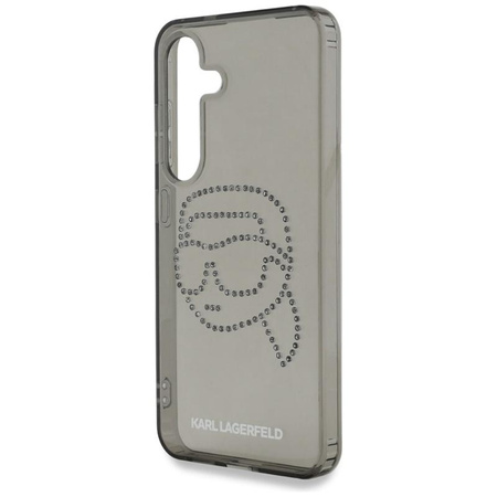 Karl Lagerfeld Rhinestones Karl Head Logo - Hülle für Samsung Galaxy S25 (Schwarz)