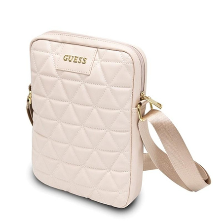 Guess Quilted Tablet Bag - 10" Sacoche pour ordinateur portable / tablette (rose)