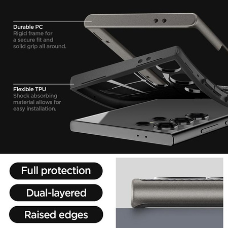 Spigen Neo Hybrid - tok Samsung Galaxy S24 Ultra (Gunmetal)