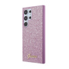 Guess Glitter Flakes Metall Logo Case - Samsung Galaxy S24 Ultra Case (lila)