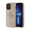 Guess Glitter Script Big 4G - Hülle für iPhone 13 Pro Max (Gold)