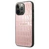 Guess Croco Stamp Lines - iPhone 13 Pro Case (pink)