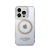 Guess Gold Outline Translucent MagSafe - iPhone 14 Pro Max Case (purple)