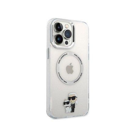 Karl Lagerfeld IML NFT Karl & Choupette MagSafe - iPhone 13 Pro Max Tasche (Transparent)