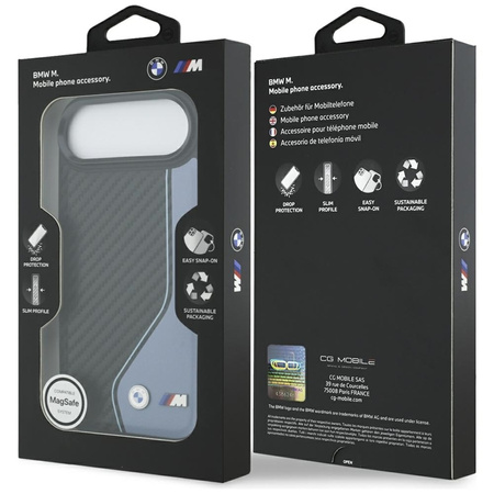 BMW M Carbon Logo MagSafe – Kryt iPhone Air (modrý)