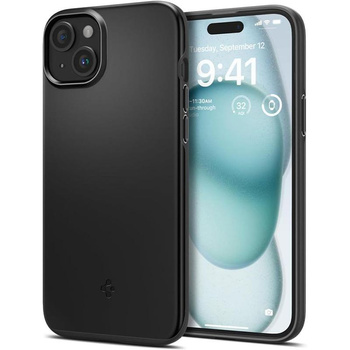 Spigen Thin Fit - Gehäuse für iPhone 15 (Schwarz)
