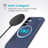 Speck Presidio2 Grip Magnet - Samsung Galaxy S25 / 24 MagSafe Case (Coastal Blue/Dust Grey/White)