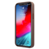 Guess 4G nyomtatott csíkos tok iPhone 12 / iPhone 12 Pro (barna)