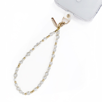 Crong Phone Charm - Ciondolo per telefono con cordino (perle)