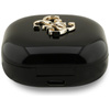 Guess 4G Metal Logo - Bluetooth TWS sluchátka + nabíjecí pouzdro (černá)
