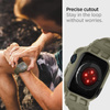 Spigen Rugged Armor Pro - Bracelet avec étui pour Apple Watch 44/45 mm (Vintage Khaki)