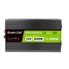 Green Cell - Przetwornica napięcia PowerInverter z wyświetlaczem LCD 24V na 230V 3000W/6000W Czysta sinusoida