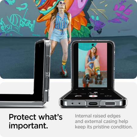 Spigen Airskin - Etui pour Samsung Galaxy Z Flip 6 / 7 FE (Crystal Clear)