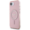 Guess IML Glitter Circle MagSafe - Case for iPhone 16e (pink)