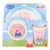 Prasátko Peppa - Sada nádobí do mikrovlnné trouby (talíř + miska + hrnek) Prasátko Peppa