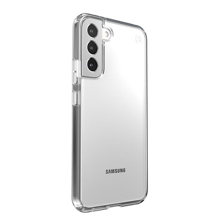 Speck Presidio Perfect-Clear - Étui pour Samsung Galaxy S22+ avec revêtement MICROBAN (transparent/transparent)