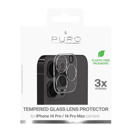 Puro Tempered Glass Camera Lens Protector - Ochranné sklo pro fotoaparát iPhone 14 Pro / iPhone 14 Pro Max