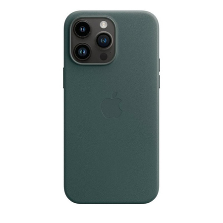 Apple Leather Case - Bőr tok MagSafe-rel iPhone 14 Pro Max készülékhez (erdőzöld)