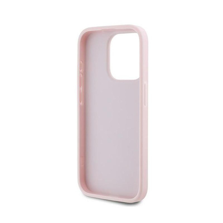 Karl Lagerfeld Diagonális steppelt írás - iPhone 15 Pro Max tok (rózsaszín)