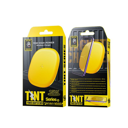WEKOME WP-U165 Tint Series - Qi 15W Wireless Inductive Charger (Yellow)