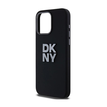 DKNY Liquid Silicone Metal Logo - iPhone 15 Pro Max Case (black)