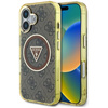 Guess IML Metal Glitter 4G Circle Triangle MagSafe - Case for iPhone 16 (brown)