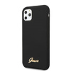 Guess Silicone Vintage - Coque iPhone 11 Pro Max (noir)