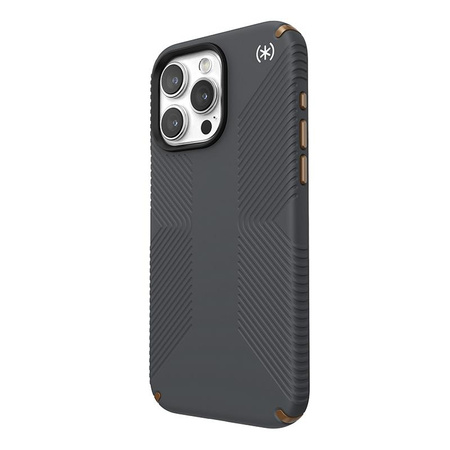 Speck Presidio2 Grip - pouzdro pro iPhone 15 Pro Max (Charcoal Grey / Cool Bronze / White)
