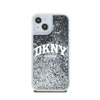 DKNY Liquid Glitter Big Logo - iPhone 15 Plus / 14 Plus Tasche (schwarz)