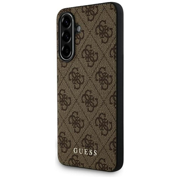 Guess 4G Metal Gold Logo - Pouzdro pro Samsung Galaxy A56 5G (hnědé)