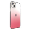 Speck Presidio Perfect-Clear + Ombre - Custodia per iPhone 15 Plus / 14 Plus con rivestimento MICROBAN (Trasparente / Rosa Vintage Sbiadito)