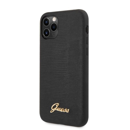 Guess Lizard Case - Coque pour iPhone 11 Pro (Noir)
