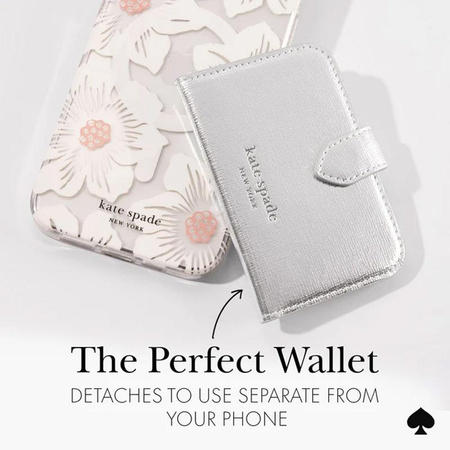 Kate Spade New York Morgan MagSafe pénztárca - Mágneses pénztárca (fém ezüst)