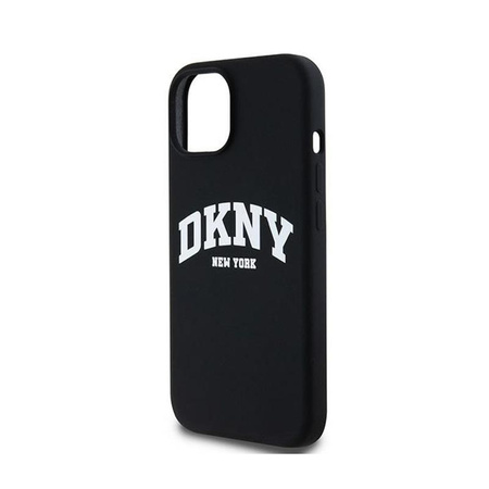 DKNY Liquid Silicone White Printed Logo MagSafe - Case for iPhone 12 / iPhone 12 Pro (black)