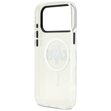 Karl Lagerfeld IML Karl Sketch Logo MagSafe - Case iPhone 17 Pro Max (Clear)