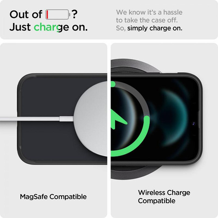 Spigen Ultra Hybrid - Coque pour iPhone 13 (Noir givré mat)