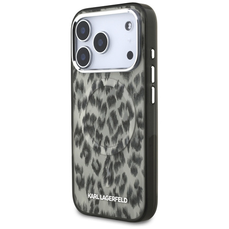 Karl Lagerfeld IML Leopard Pattern MagSafe - Hülle für iPhone 17 Pro (braun)