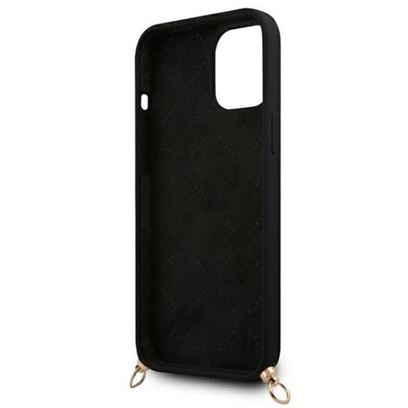 Guess 4G Big Logo lánc - iPhone 12 Pro Max tok (fekete)