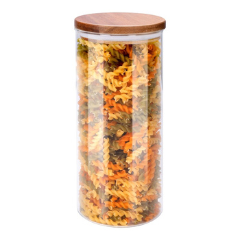 Alpina - Skleněná dóza/nádoba s víkem 1250 ml 9,5 x 21 cm