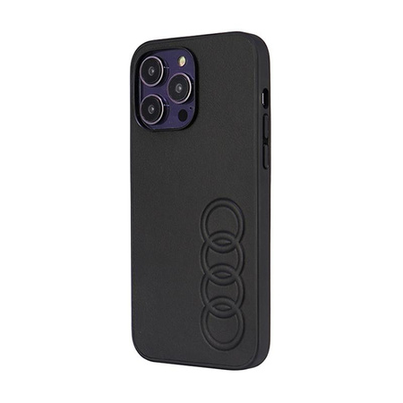 Audi Synthetic Leather - Case for iPhone 14 Pro Max (Black)