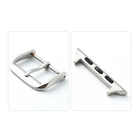 Crong Noble Band - Cinturino in vera pelle per Apple Watch 44/45/46/49 mm (moka)