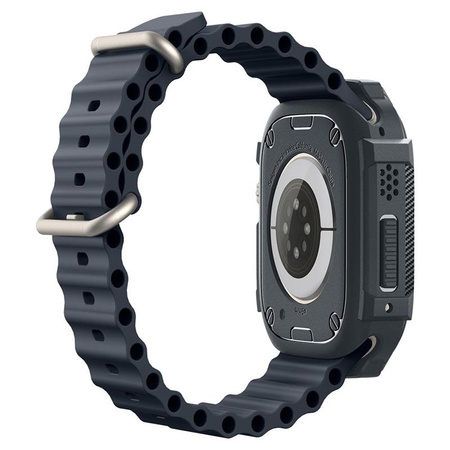 Spigen Rugged Armor - Étui pour Apple Watch Ultra 1/2 49 mm (Gris foncé)