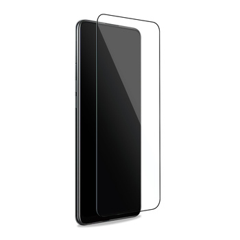 PURO Frame Tempered Glass - Gehärtetes Displayschutzglas für Samsung Galaxy S22+ (schwarzer Rahmen)