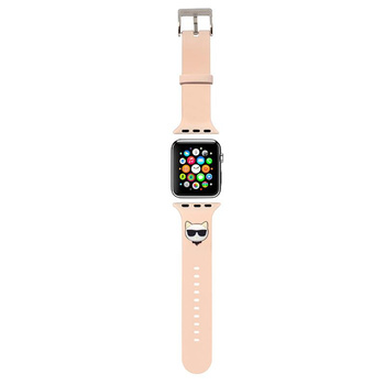 Karl Lagerfeld Silikon Choupette Head - Armband für Apple Watch 42/44/45 mm (rosa)